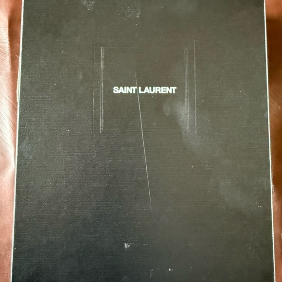 Yves Saint Laurent Blue Denim Wallet on Chain - Picture 10 of 10